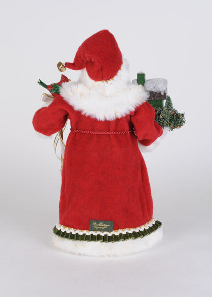 CC18-109 Lighted Evergreen Village Santa