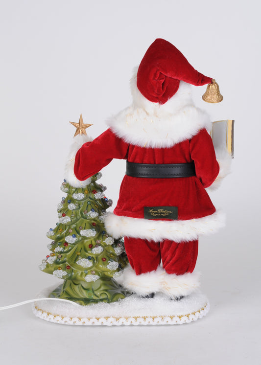 CC18-110 Lighted Christmas Eve Reverence Santa