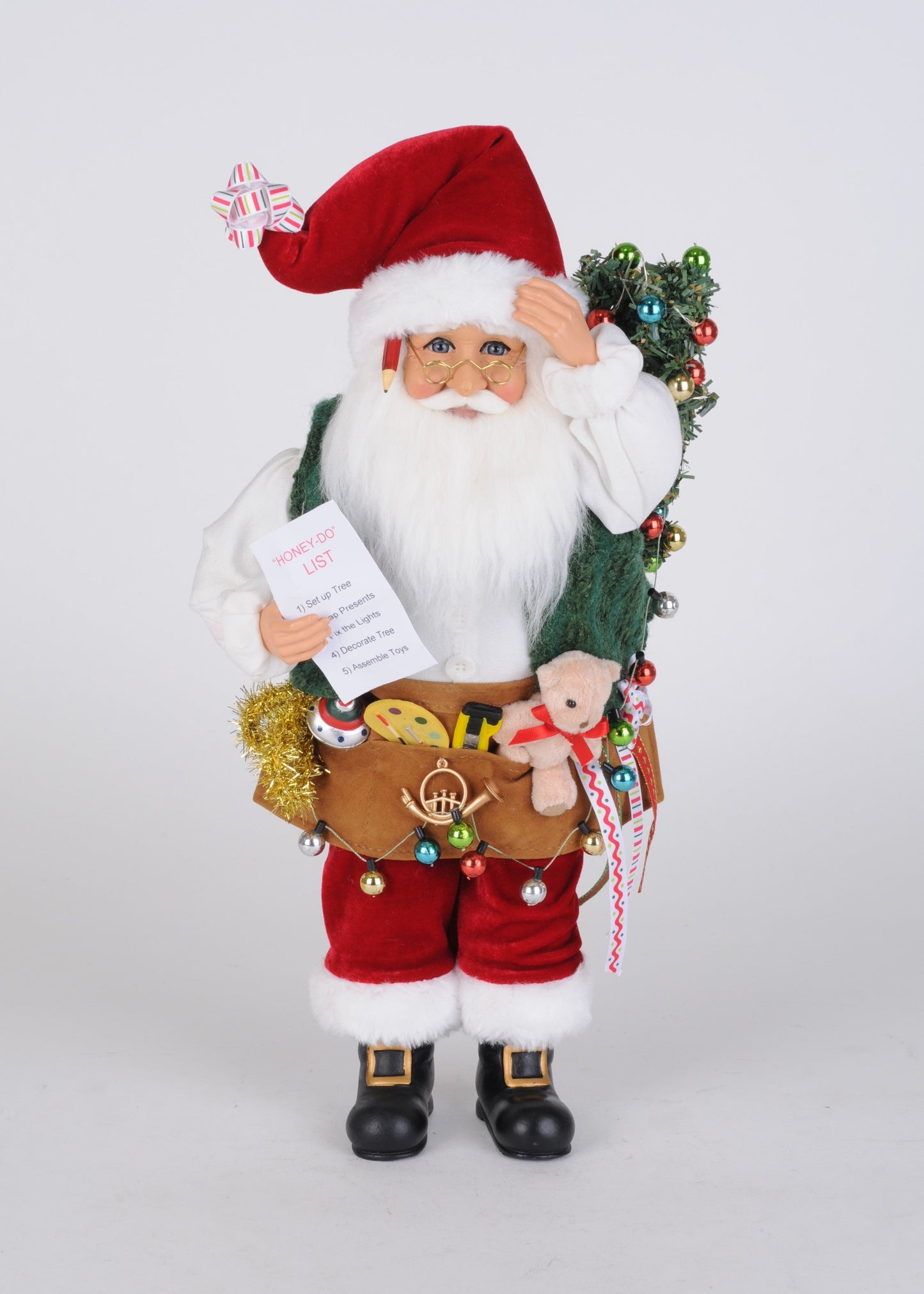 CC18-28R Lighted "Honey Do" Santa