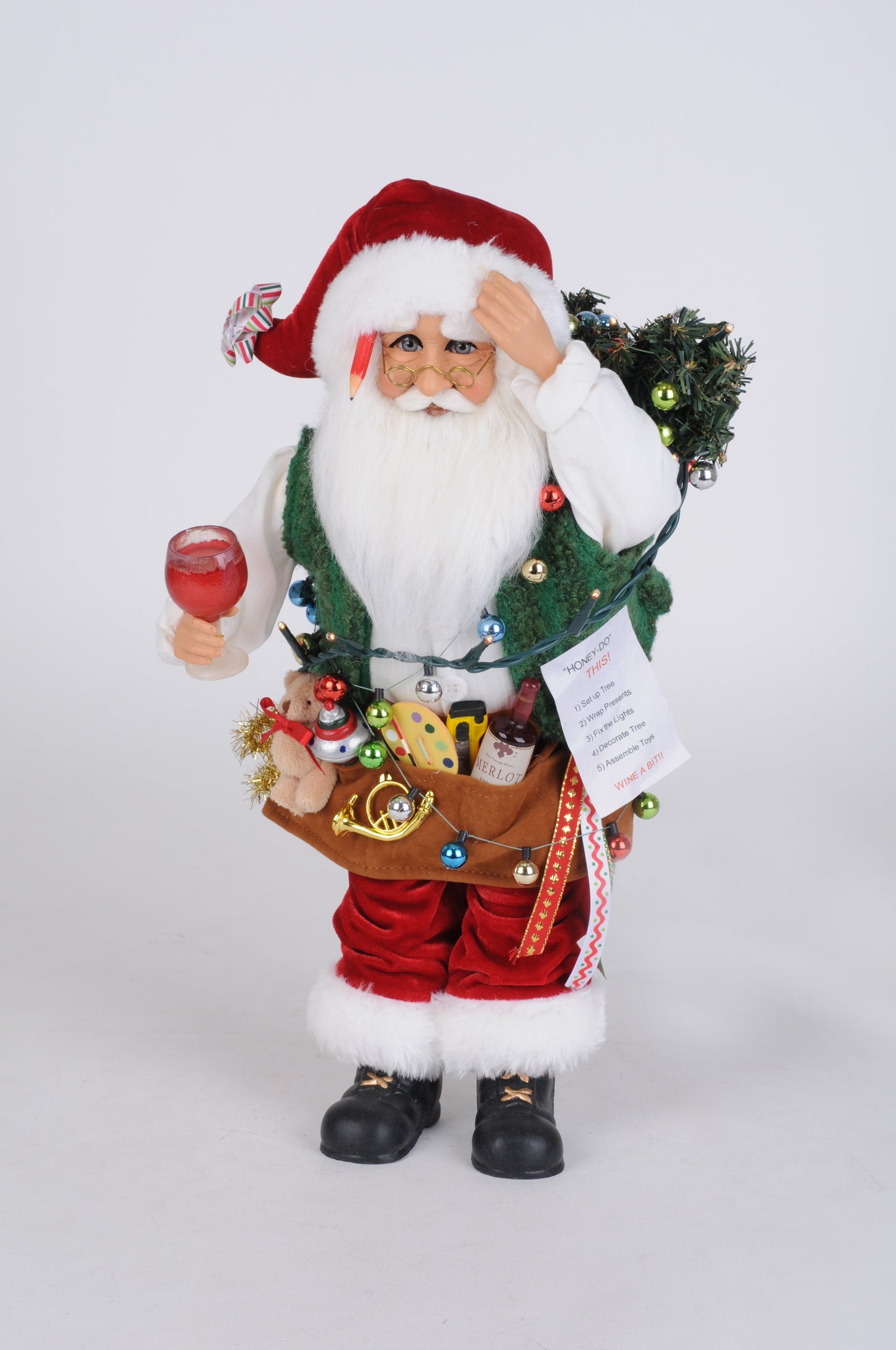 CC18-28 Lighted "Honey-Do" Santa