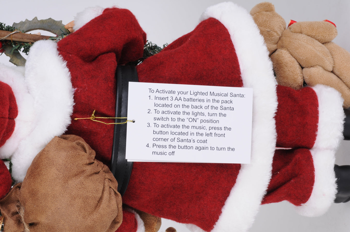 CC18-38 Lighted Musical Christmas Santa