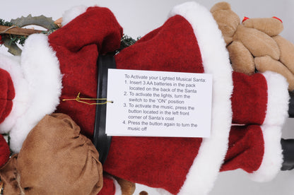 CC18-38 Lighted Musical Christmas Santa