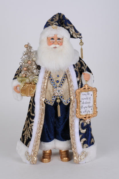 CC18-55 Lighted Midnight Blue Santa