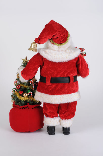 CC18-68R Lighted Santa Bearing Gifts