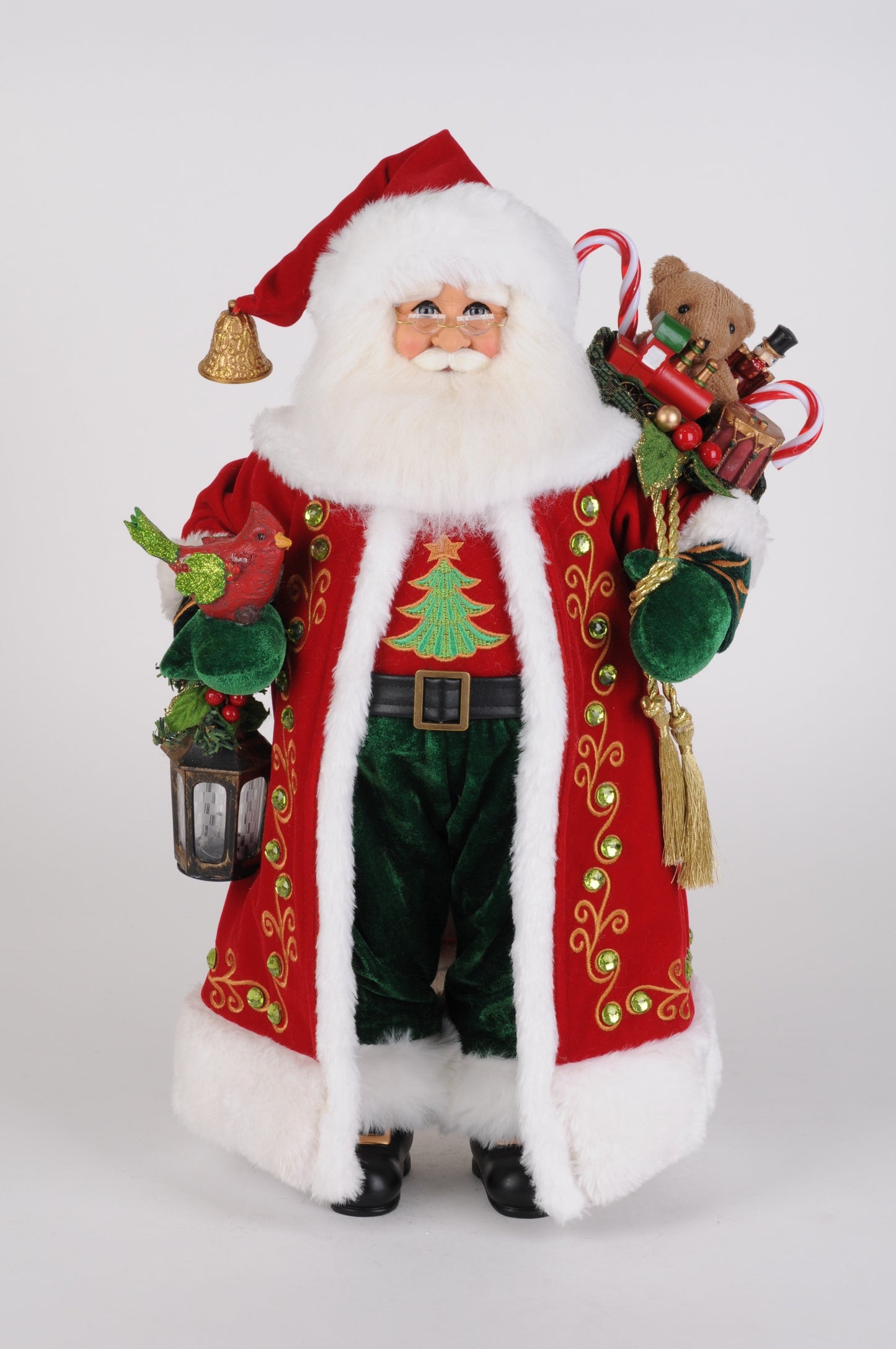 CC18-77 Lighted 'O' Tannebaum Santa