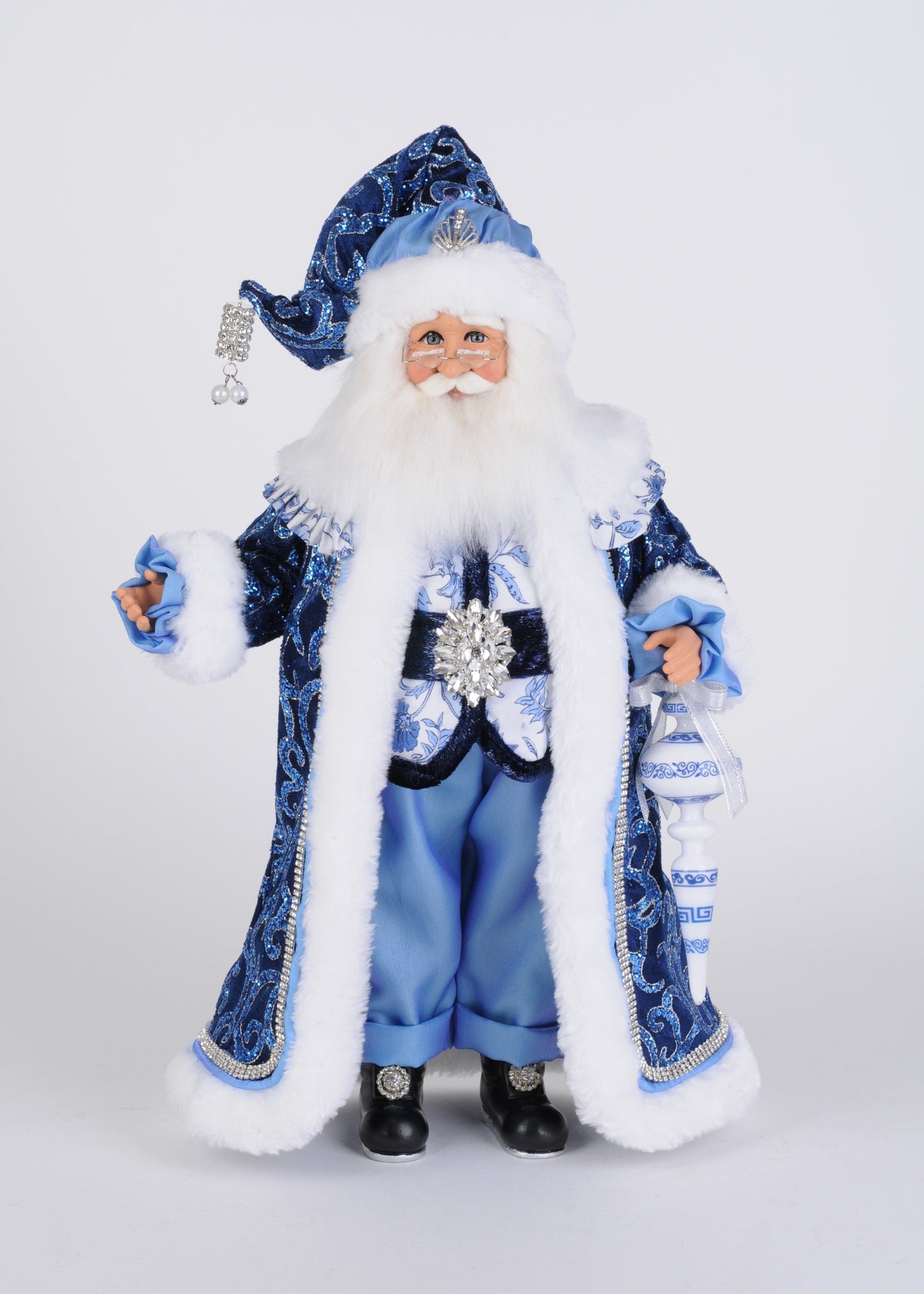 CC18-87 Jeweled Chinoiserie Santa