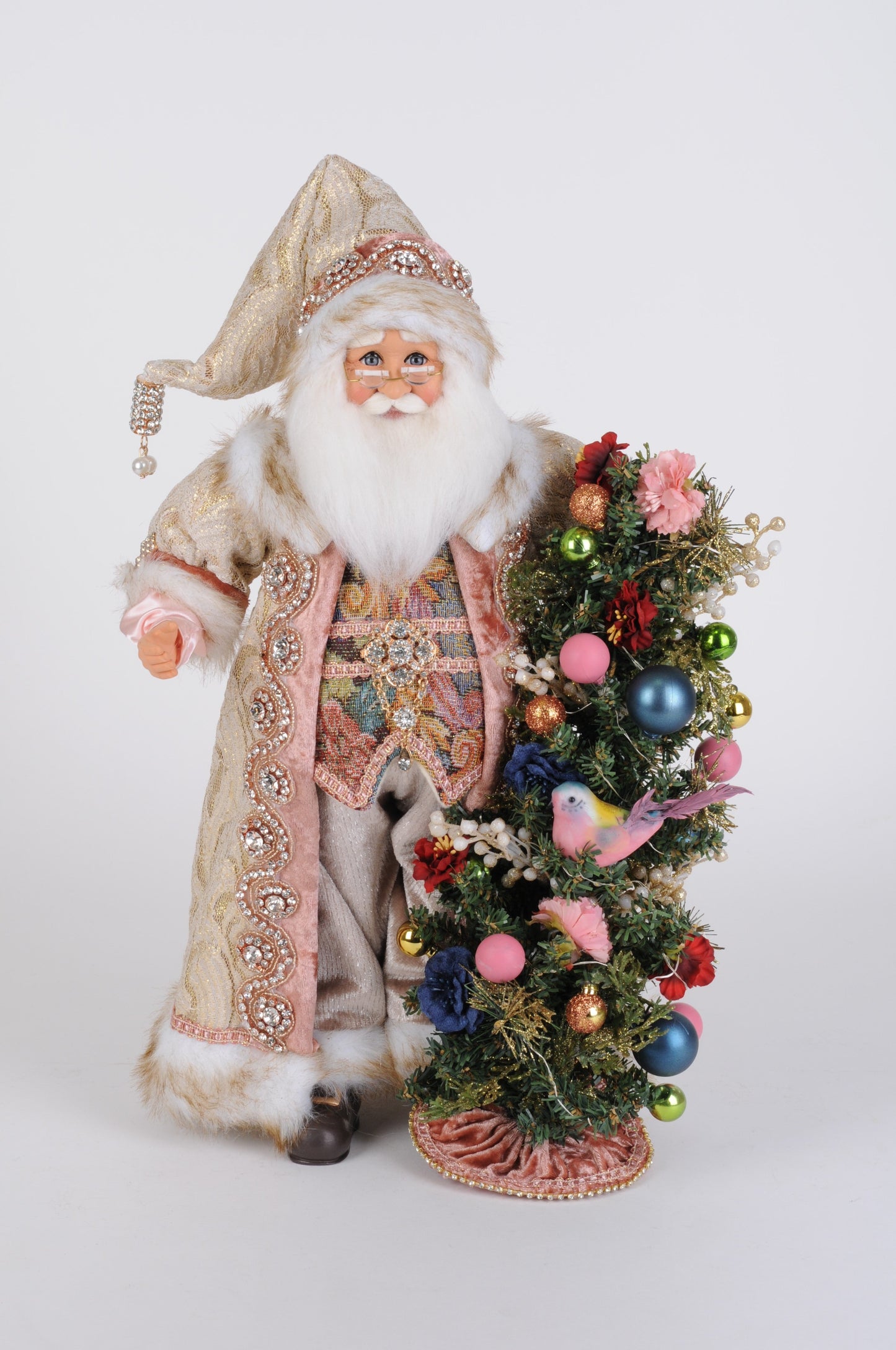 CC18-93 Lighted Victorian Elegance Santa