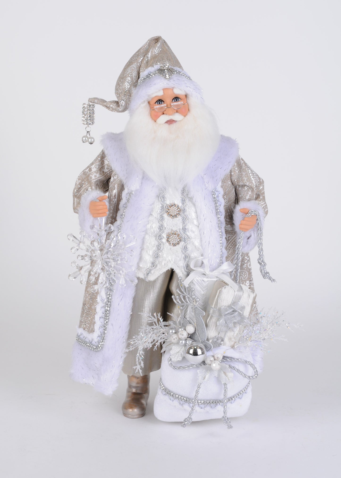 CC18-94 Lighted White Christmas Santa