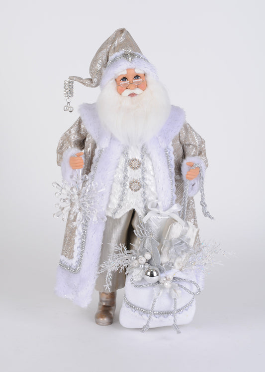 CC18-94 Lighted White Christmas Santa