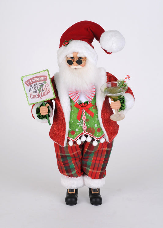 CC18-97 Christmas Cocktails Santa