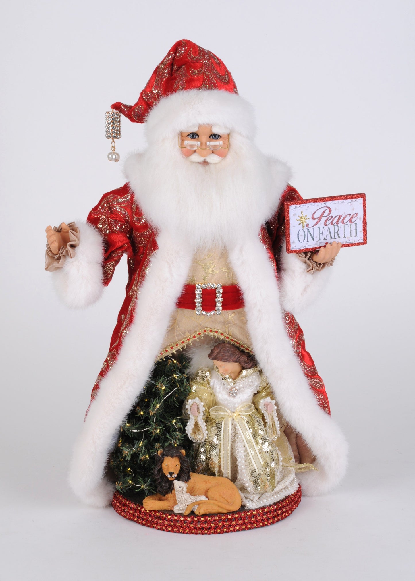 CC18-99 Lighted Peace on Earth Santa