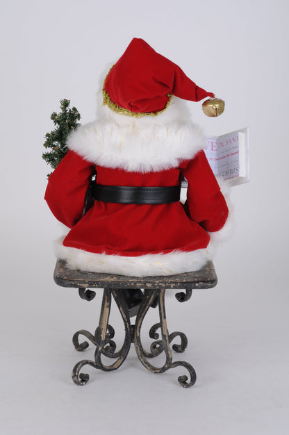 CC20-60 Lighted Story Time Sitting Santa