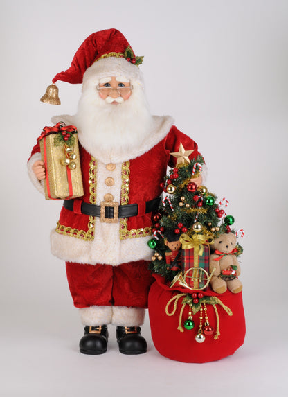 CC28-10 Lighted Christmas Spirit Santa