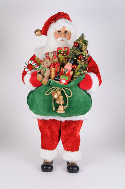 CC36-19 Lighted Bearing Gifts Santa