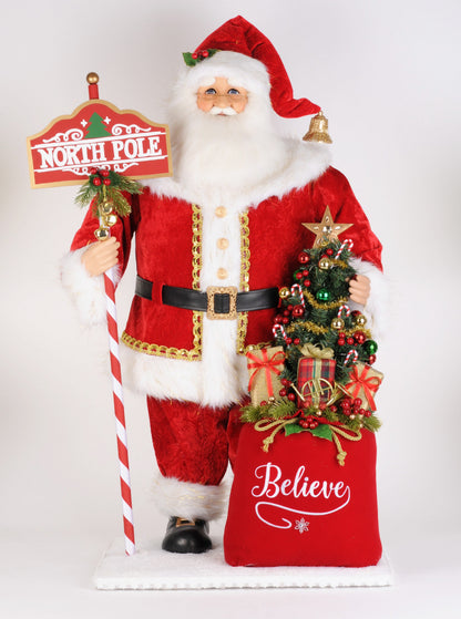 CC36-23 Lighted North Pole Santa