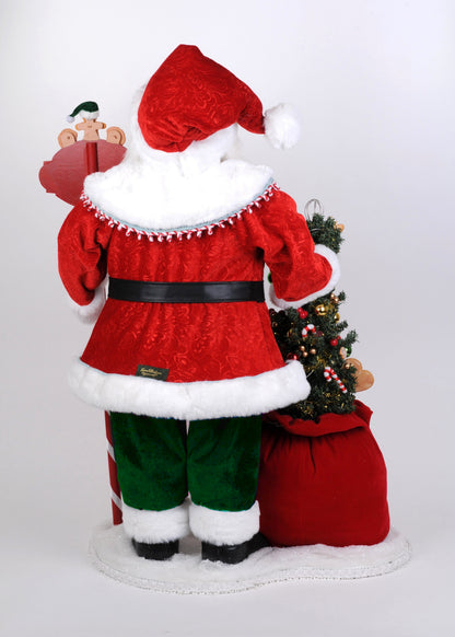 CC36-25 Lighted Mr. Claus Bakery Santa