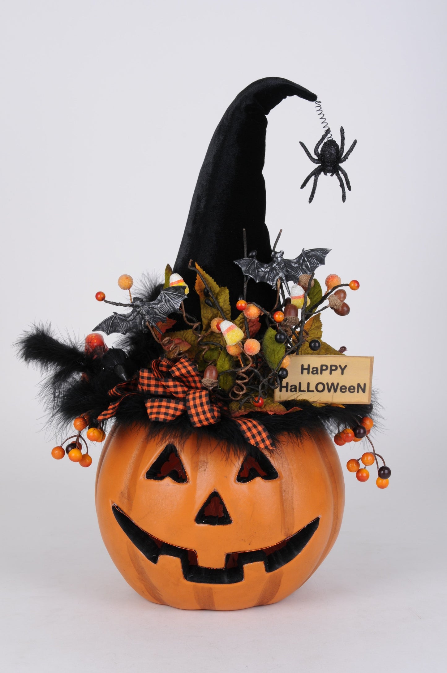 HA016 Lighted Fiber Optic Pumpkin