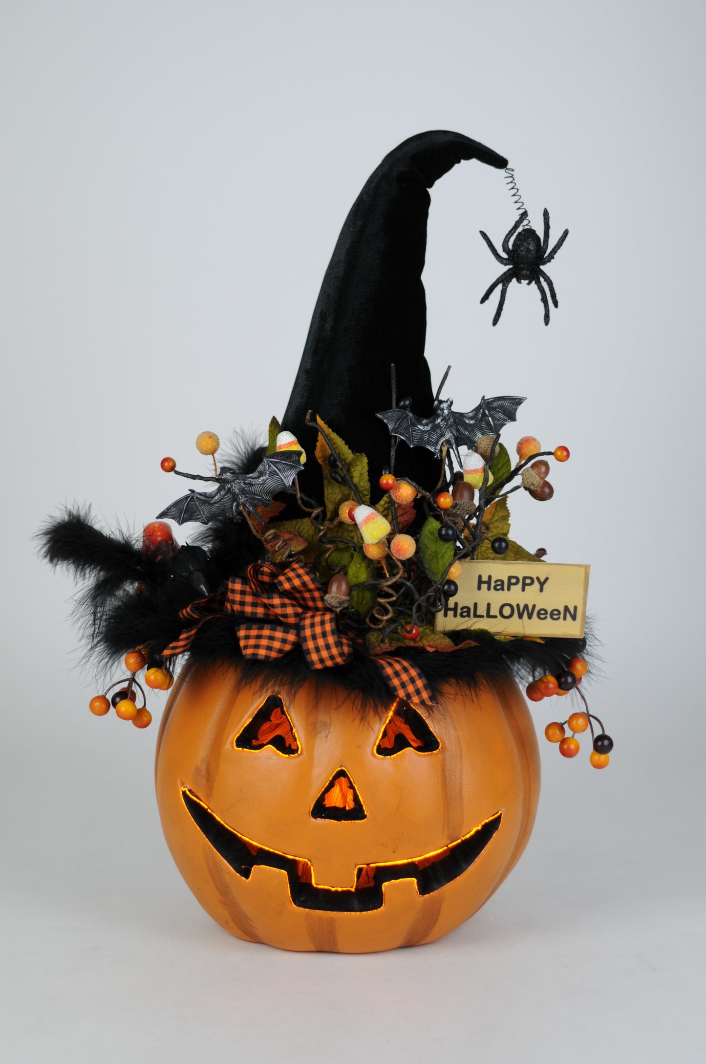 HA016 Lighted Fiber Optic Pumpkin