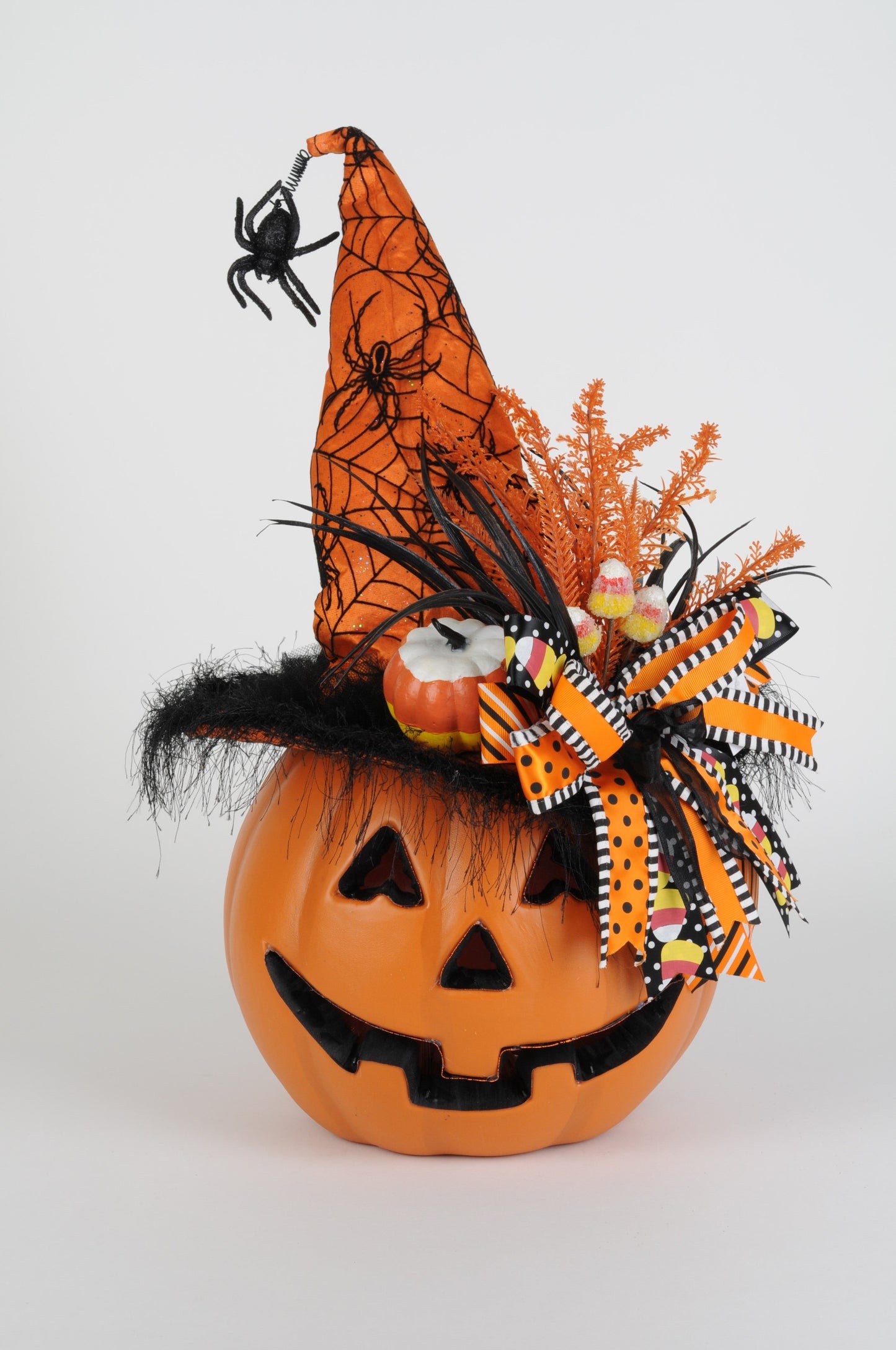 HA018 Lighted Pumpkin with Orange Hat