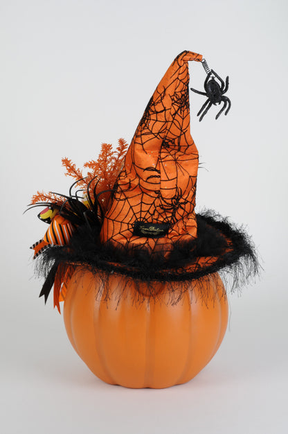 HA018 Lighted Pumpkin with Orange Hat