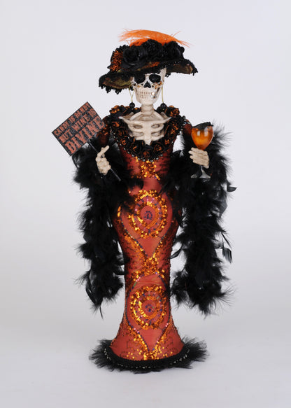 HA22-07R Wine Divine Lady Skeleton (orange)