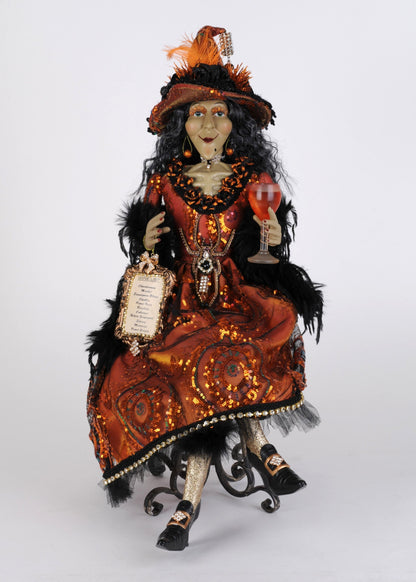 HA26-27 Wine Elegance Sitting Witch