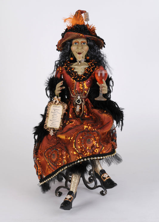 HA26-27 Wine Elegance Sitting Witch