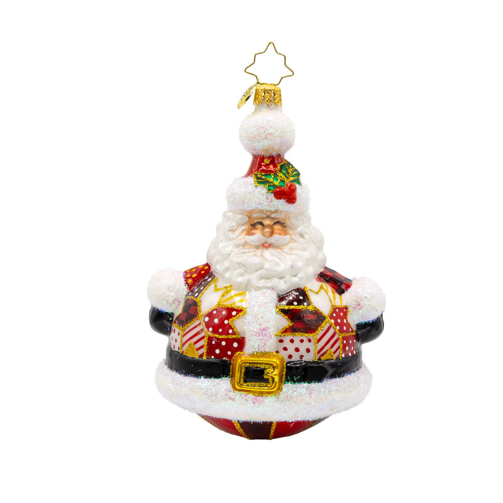 Quilted Jolly Claus
