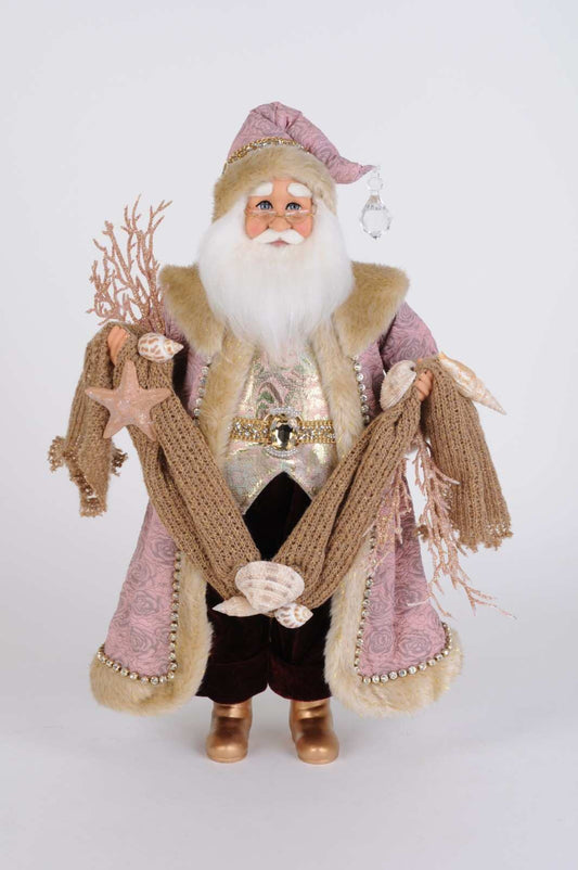 Rose Gold Coastal Santa