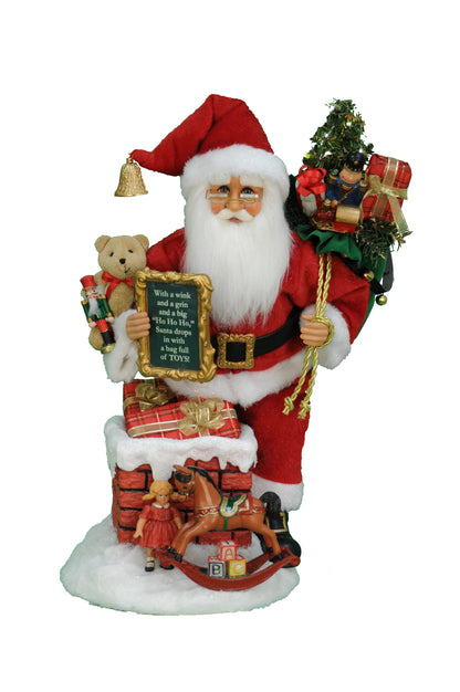 SC-47 Lighted Good Saint Nick Chimney