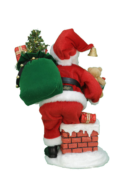 SC-47 Lighted Good Saint Nick Chimney