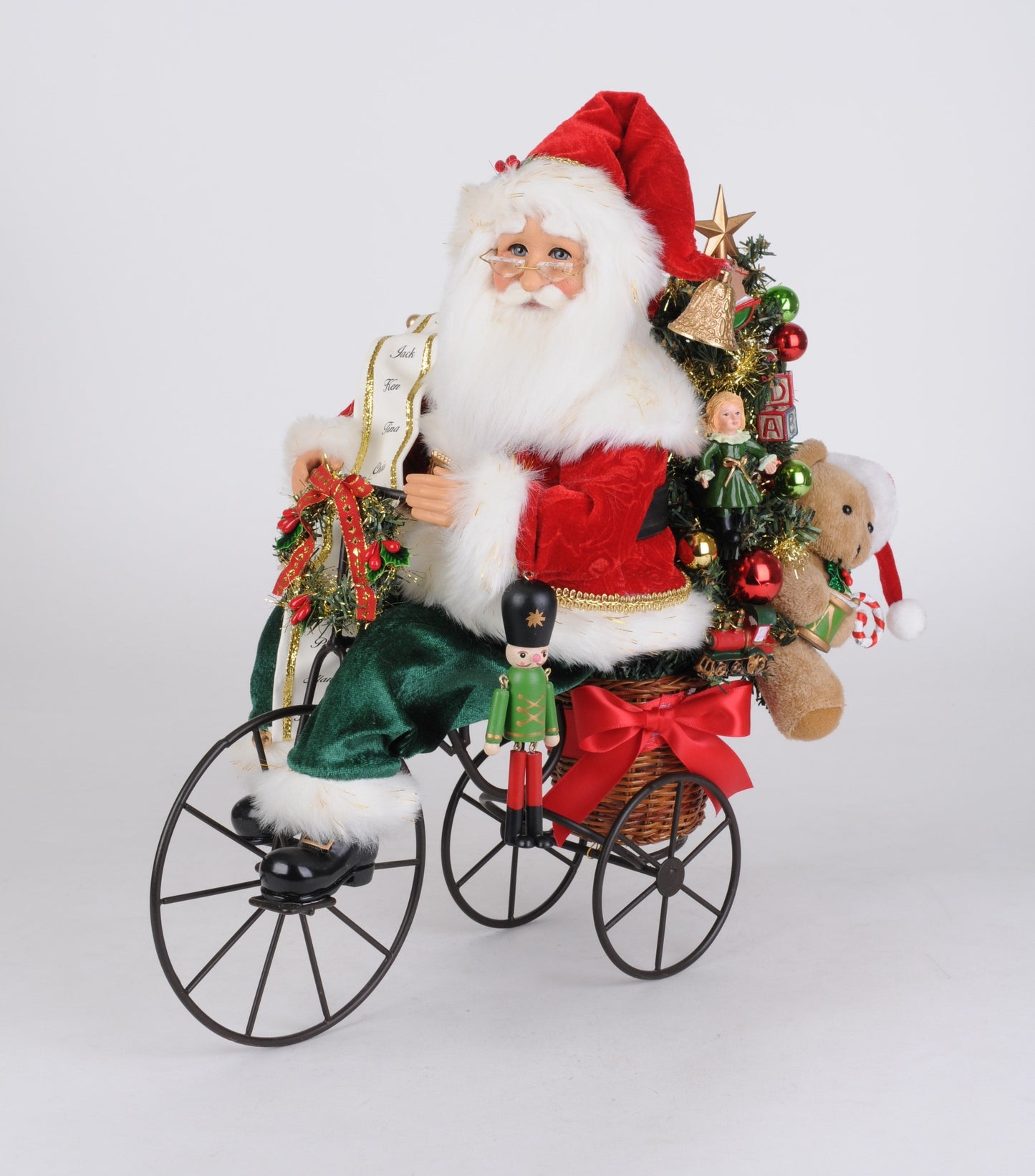 SC-60 Lighted Biking Through Christmas Santa
