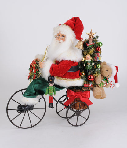SC-60 Lighted Biking Through Christmas Santa