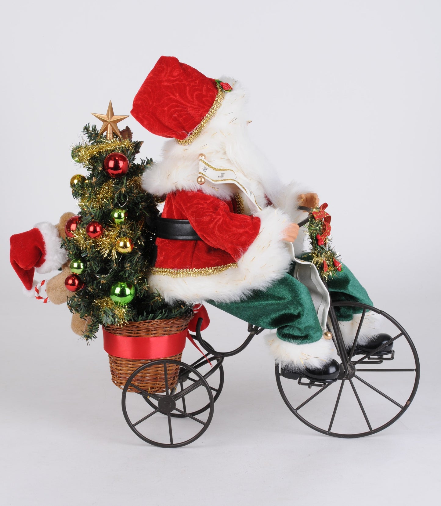 SC-60 Lighted Biking Through Christmas Santa