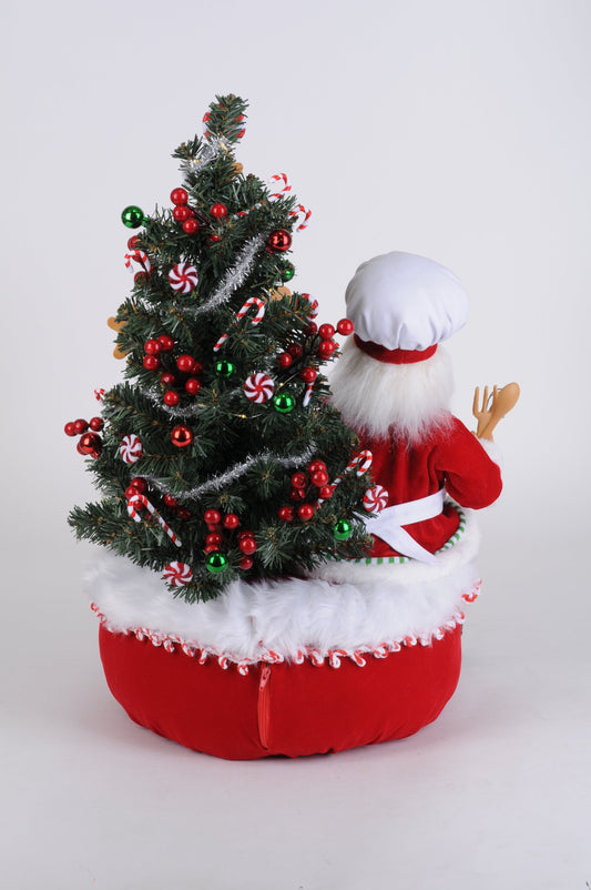 SC-61 Lighted Gingerbread Santa Bag