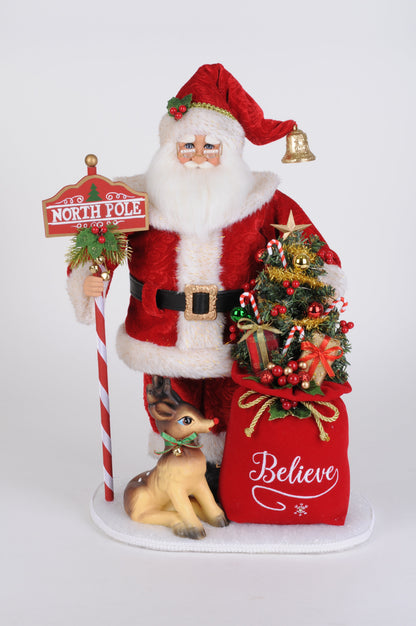 SC-62 Lighted North Pole Magic Santa