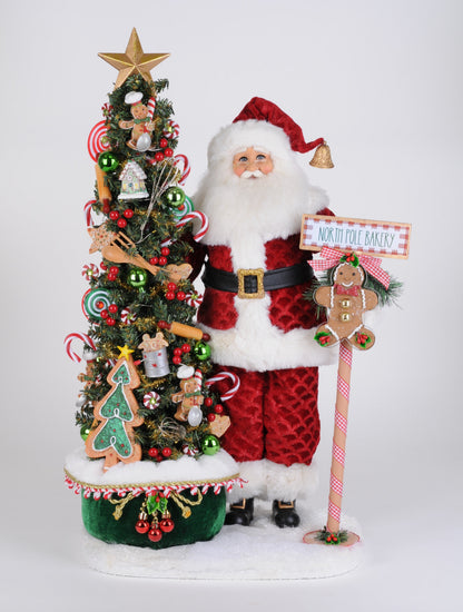 SC-63 Lighted North Pole Bakery Santa