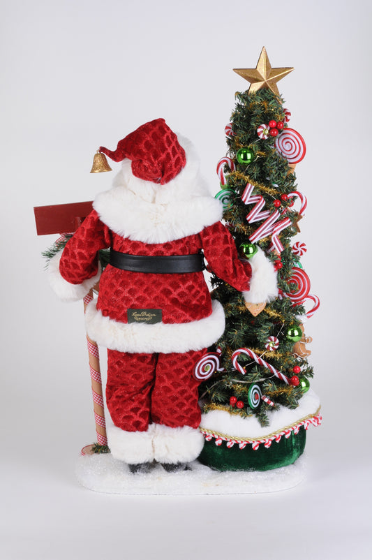 SC-63 Lighted North Pole Bakery Santa