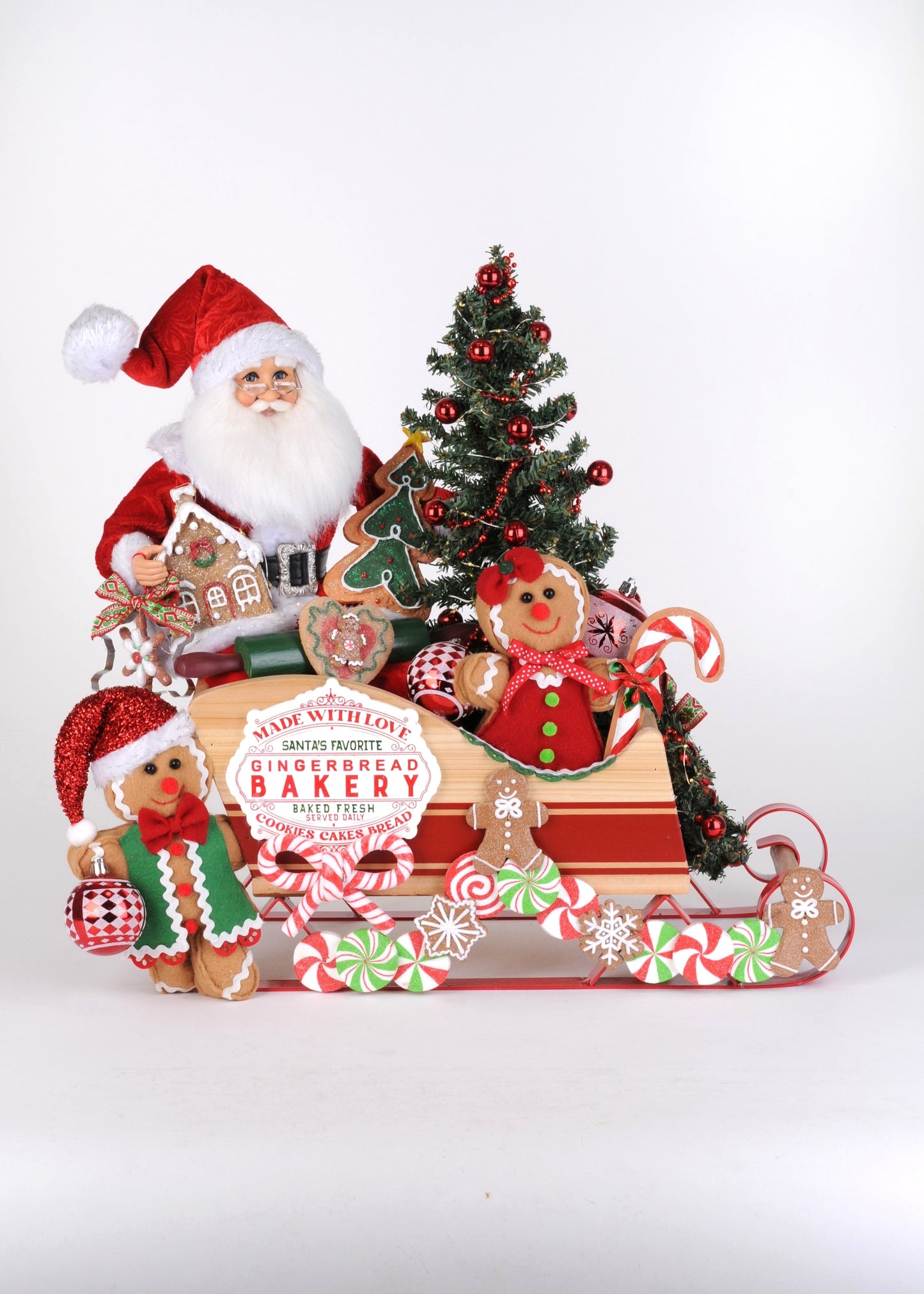 SC-69 Lighted Gingerbread Bakery Sleigh