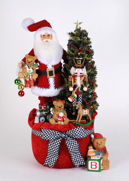 SC-70 Lighted Merry Beary Christmas Santa