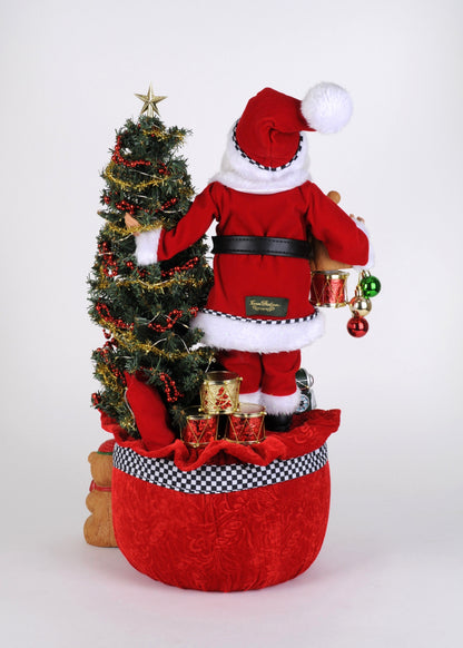SC-70 Lighted Merry Beary Christmas Santa