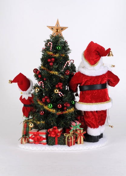 SC-71 Lighted Christmas Presents Santa