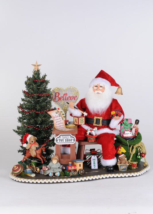 SC-72LE Lighted Believe in the Magic of Christmas Santa 30th Anniversary Limited Edition