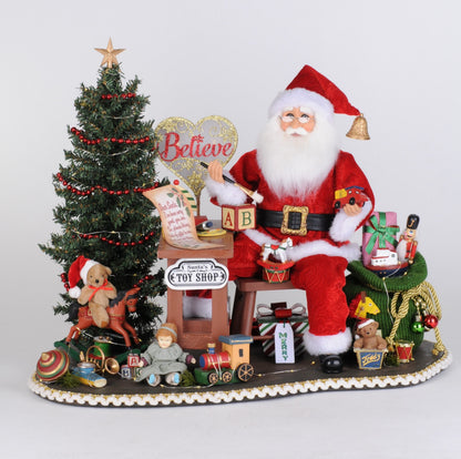 SC-72LE Lighted Believe in the Magic of Christmas Santa 30th Anniversary Limited Edition