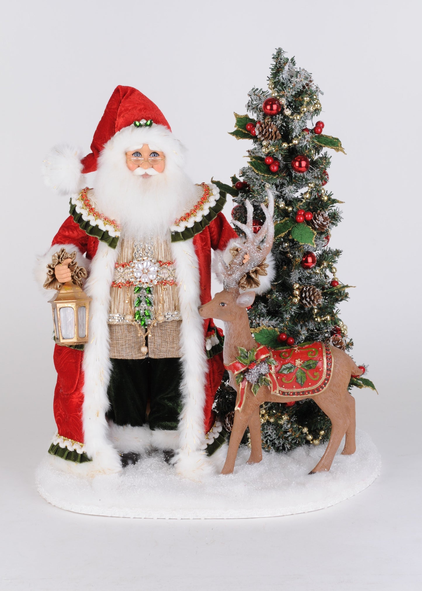 SC-73 Lighted Woodland Eve of Christmas Santa