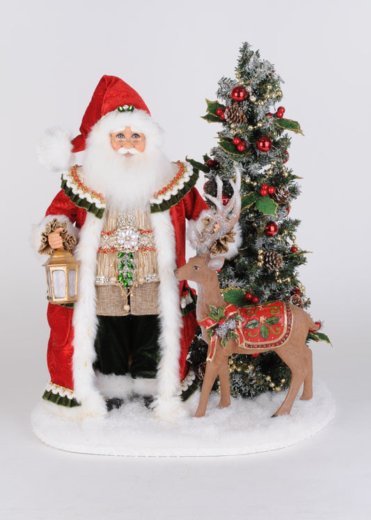SC-73 Lighted Woodland Eve of Christmas Santa