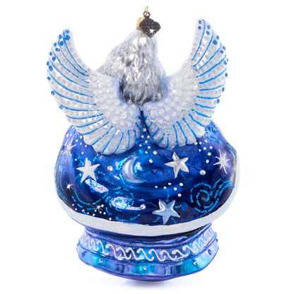 Night Angel Glass Ornament