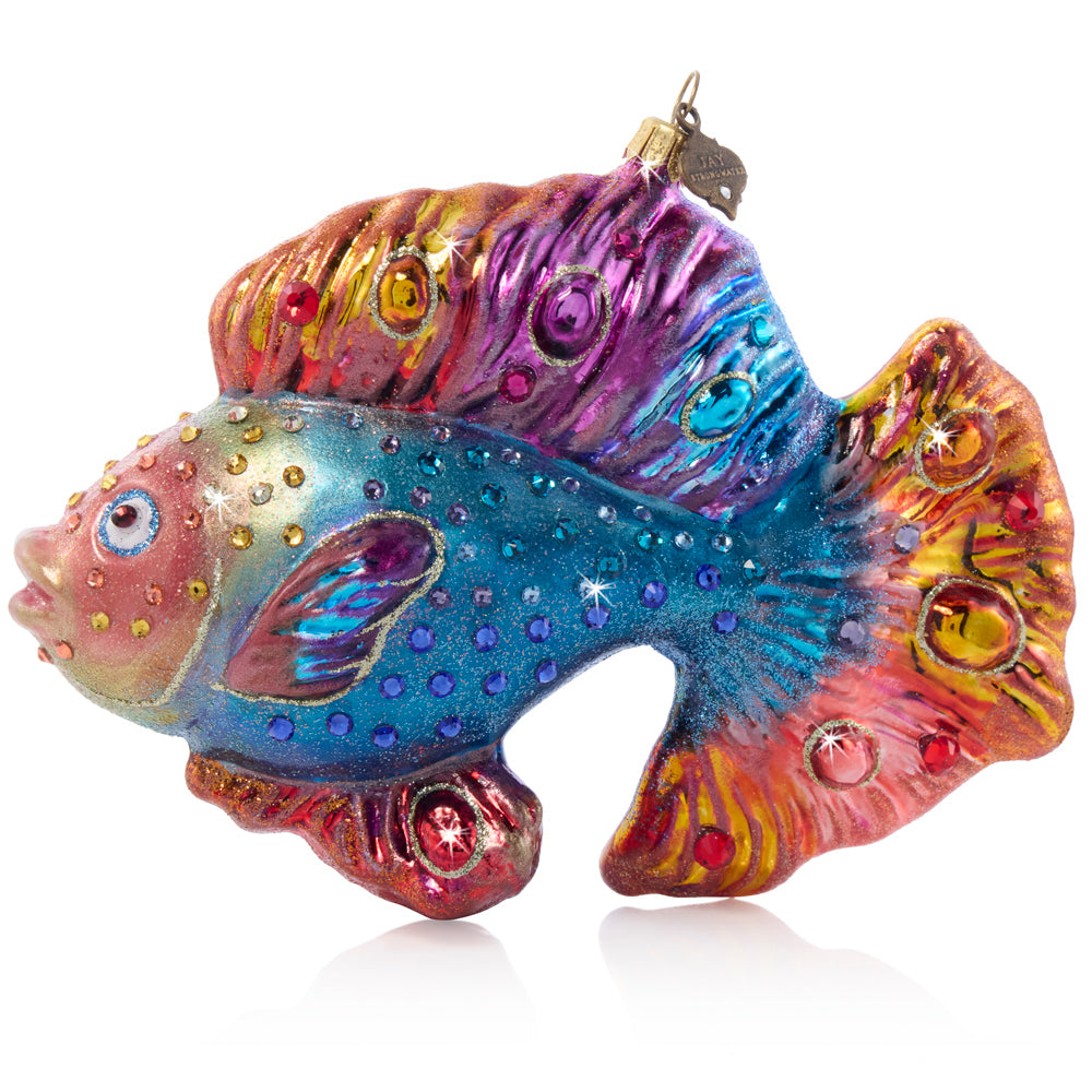 Fancy Fish Glass Ornament