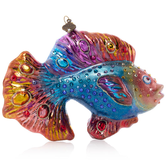 Fancy Fish Glass Ornament