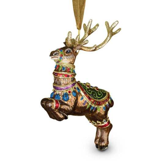 Dasher Glass Ornament